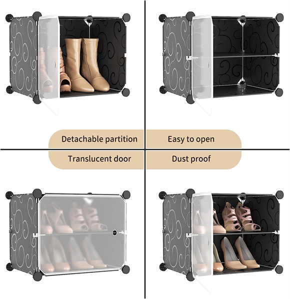 Shoe rack with cover